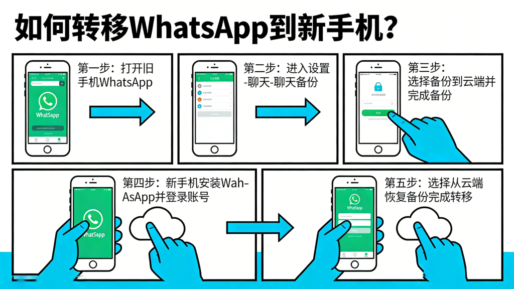 如何轉移WhatsApp到新手機？