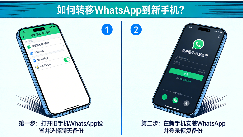 如何轉移WhatsApp到新手機步驟